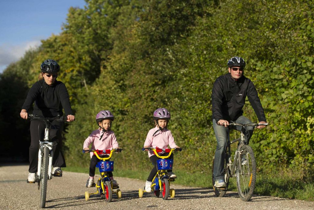 Balade à vélo en famille